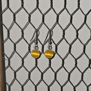 Elegant Yellow Drop Earrings